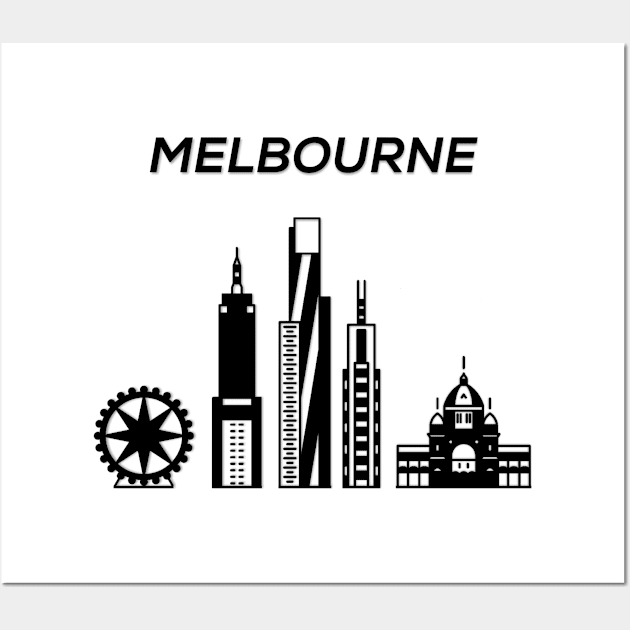 Melbourne Skyline, Australia Wall Art by maro_00